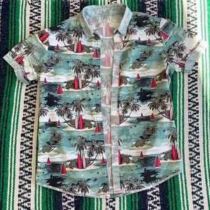 Two tone Hawaiian button down